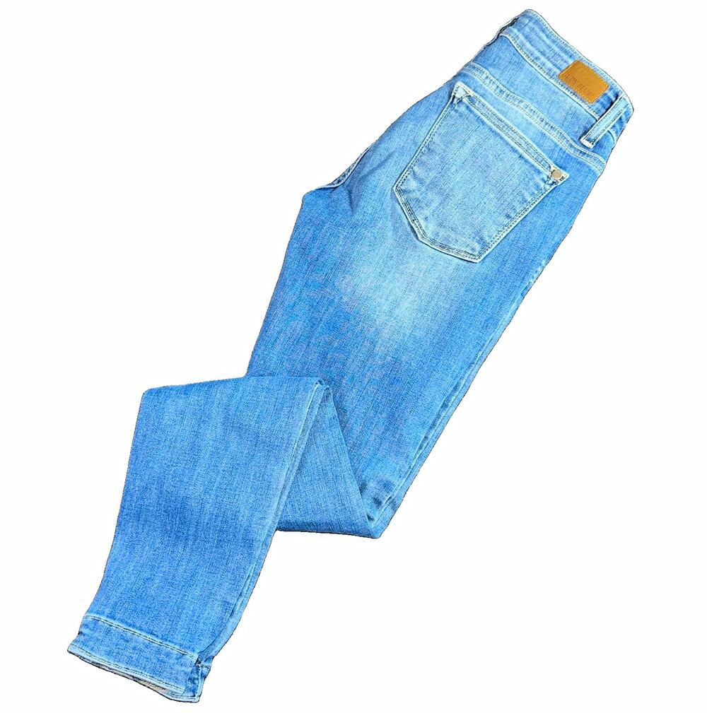 Judy Blue Camo Patch Distressed Skinny Jeans Womens 3 26 Medium Wash Stretch